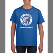 Kids Sharkie Blue tee # on front only
